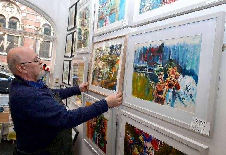 Newark Art Gallery owners leave old premises at 37 Kirkegate into the space between Newark Healthfood Shop and Sibley’s Butchers.